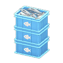 Stacked Fish Containers
