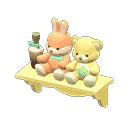 dreamy wall rack - Yellow