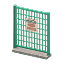 fence - Green X Vintage sign