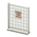 fence - White X Vintage sign