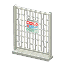 fence - White X Trash-collection rules