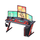 gaming desk - Black & red X Rhythm game