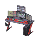 gaming desk - Black & red X Stock trading