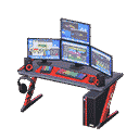 gaming desk - Black & red X Digital-audio workstation