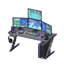 gaming desk - Black X Third-person game