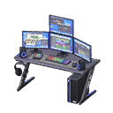 gaming desk - Black X Digital-audio workstation