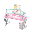 gaming desk - Pink X Sim game