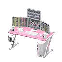 gaming desk - Pink X Stock trading