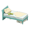 sloppy bed - Light blue X Beige