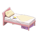 sloppy bed - Pink X Beige
