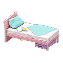 sloppy bed - Pink X Light blue