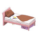 sloppy bed - Pink X Brown