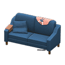 sloppy sofa - Navy blue X Pink