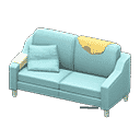 sloppy sofa - Light blue X Yellow