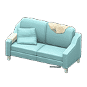 sloppy sofa - Light blue X Beige