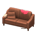 sloppy sofa - Brown X Red