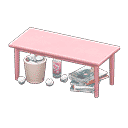 sloppy table - Pink X Fashion