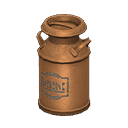 milk can - Copper X Black logo