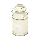 milk can - White X White logo