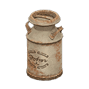 milk can - Damaged X Brown logo