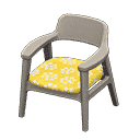 Nordic chair - Gray X Little flowers
