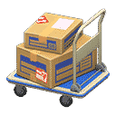 rolling cart - Blue X Labels