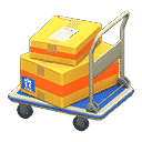 rolling cart - Blue X Yellow