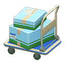 rolling cart - Blue X Light blue