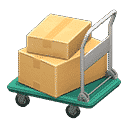 rolling cart - Green X Plain