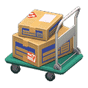 rolling cart - Green X Labels