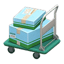 rolling cart - Green X Light blue