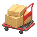 rolling cart - Red X Plain