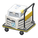 rolling cart - Black X White