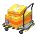 rolling cart - Black X Yellow