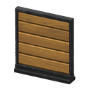 short simple panel - Black X Horizontal planks