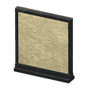 short simple panel - Black X Mud wall