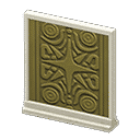 short simple panel - White X Gold