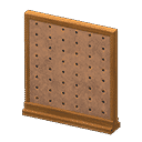 short simple panel - Brown X Pegboard