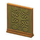 short simple panel - Brown X Gold