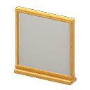 short simple panel - Light brown X Plain