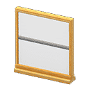 short simple panel - Light brown X Lined