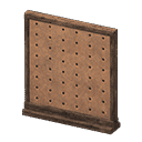 short simple panel - Dark brown X Pegboard