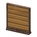short simple panel - Dark brown X Horizontal planks