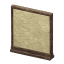 short simple panel - Dark brown X Mud wall