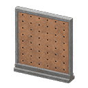 short simple panel - Gray X Pegboard