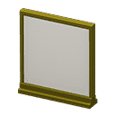 short simple panel - Gold X Plain