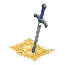 double-edged sword - Blue X Old map