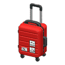 rolling suitcase - Red X Shipping