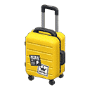 rolling suitcase - Yellow X Rock 'n' roll