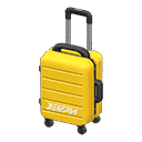 rolling suitcase - Yellow X Logo